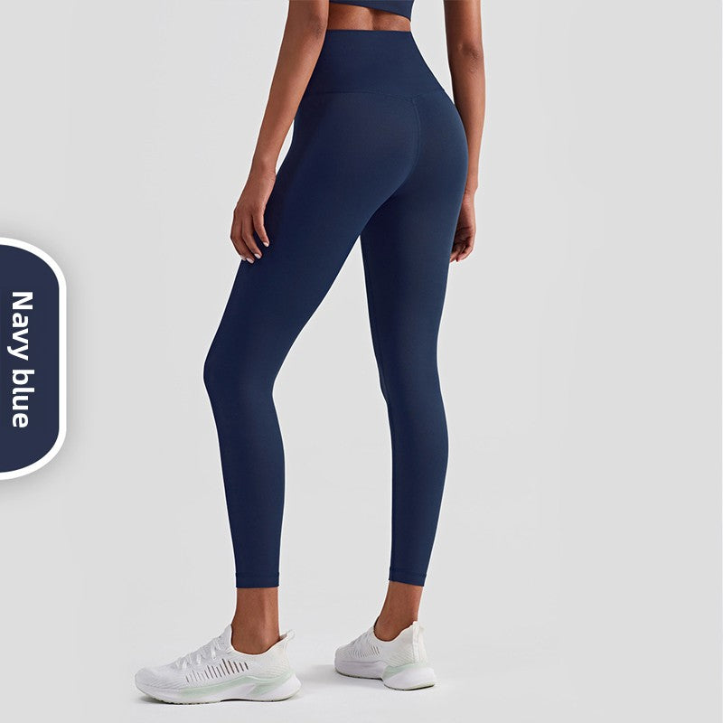 High-Waisted Yoga Pants with Moisture-Wicking Feature