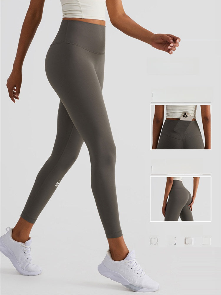 High-Waisted Yoga Pants with Moisture-Wicking Feature