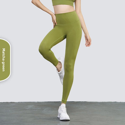High-Waisted Yoga Pants with Moisture-Wicking Feature