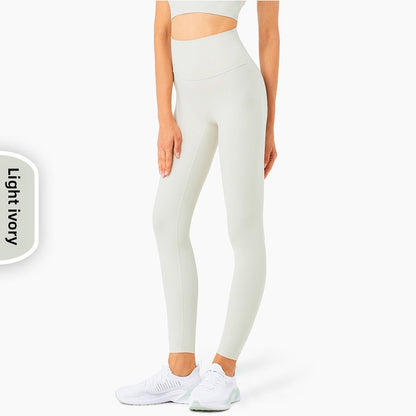High-Waisted Yoga Pants with Moisture-Wicking Feature