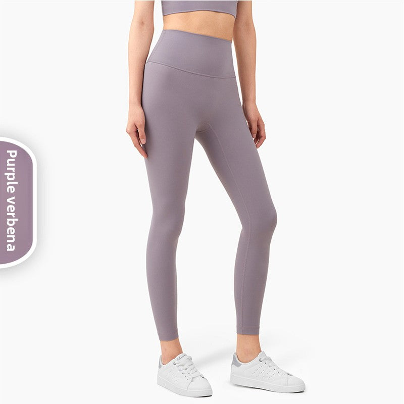 High-Waisted Yoga Pants with Moisture-Wicking Feature