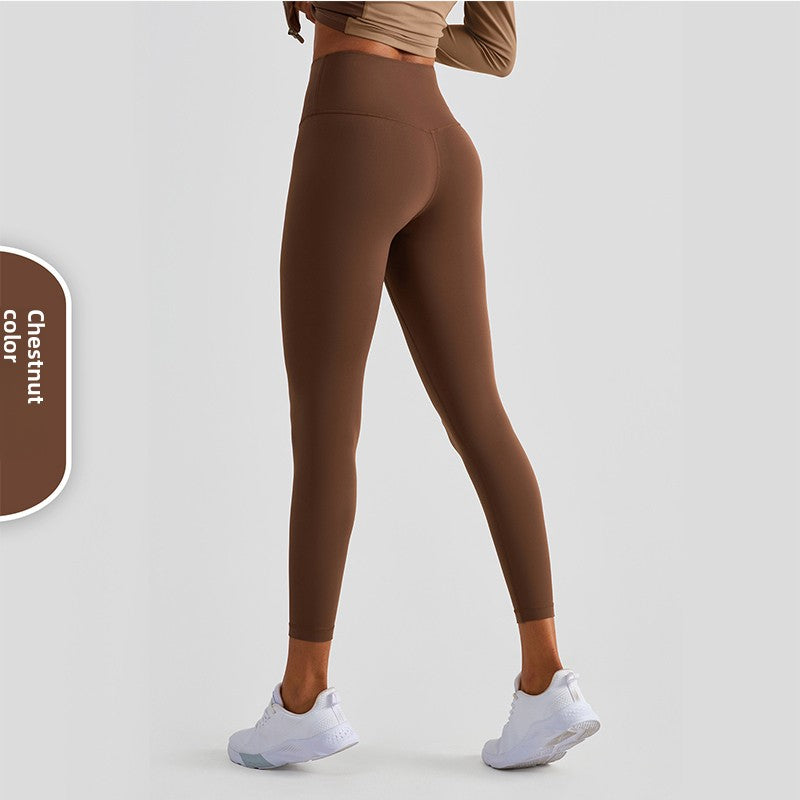 High-Waisted Yoga Pants with Moisture-Wicking Feature