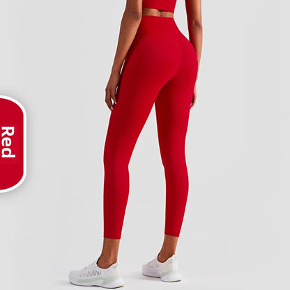 High-Waisted Yoga Pants with Moisture-Wicking Feature
