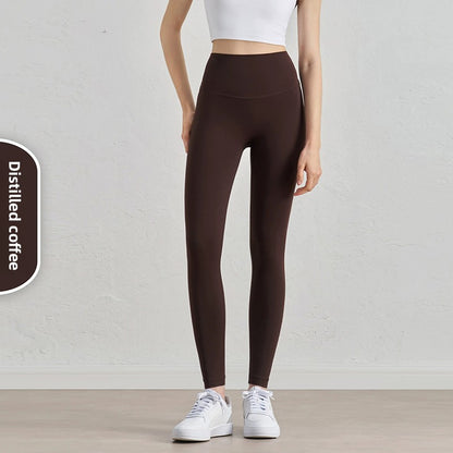 High-Waisted Yoga Pants with Moisture-Wicking Feature