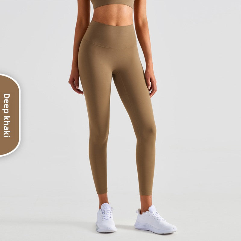 High-Waisted Yoga Pants with Moisture-Wicking Feature