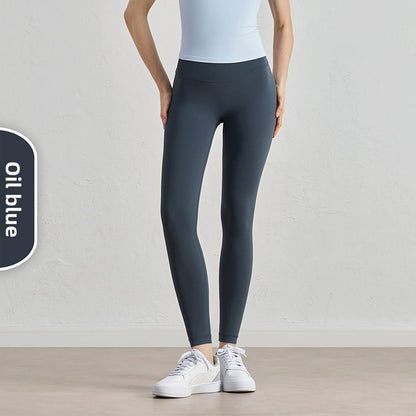 High-Waisted Yoga Pants with Moisture-Wicking Feature