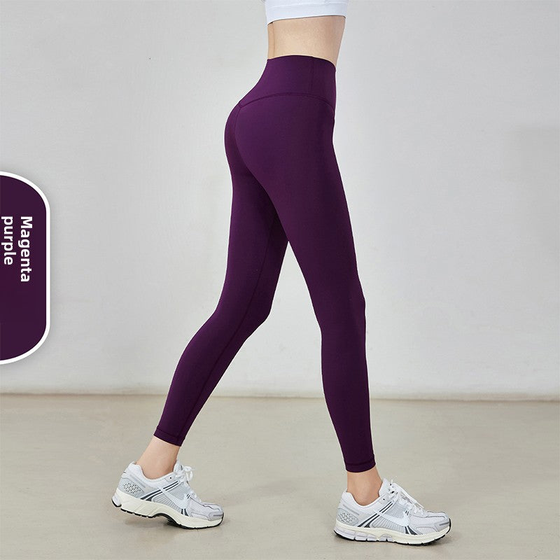 High-Waisted Yoga Pants with Moisture-Wicking Feature