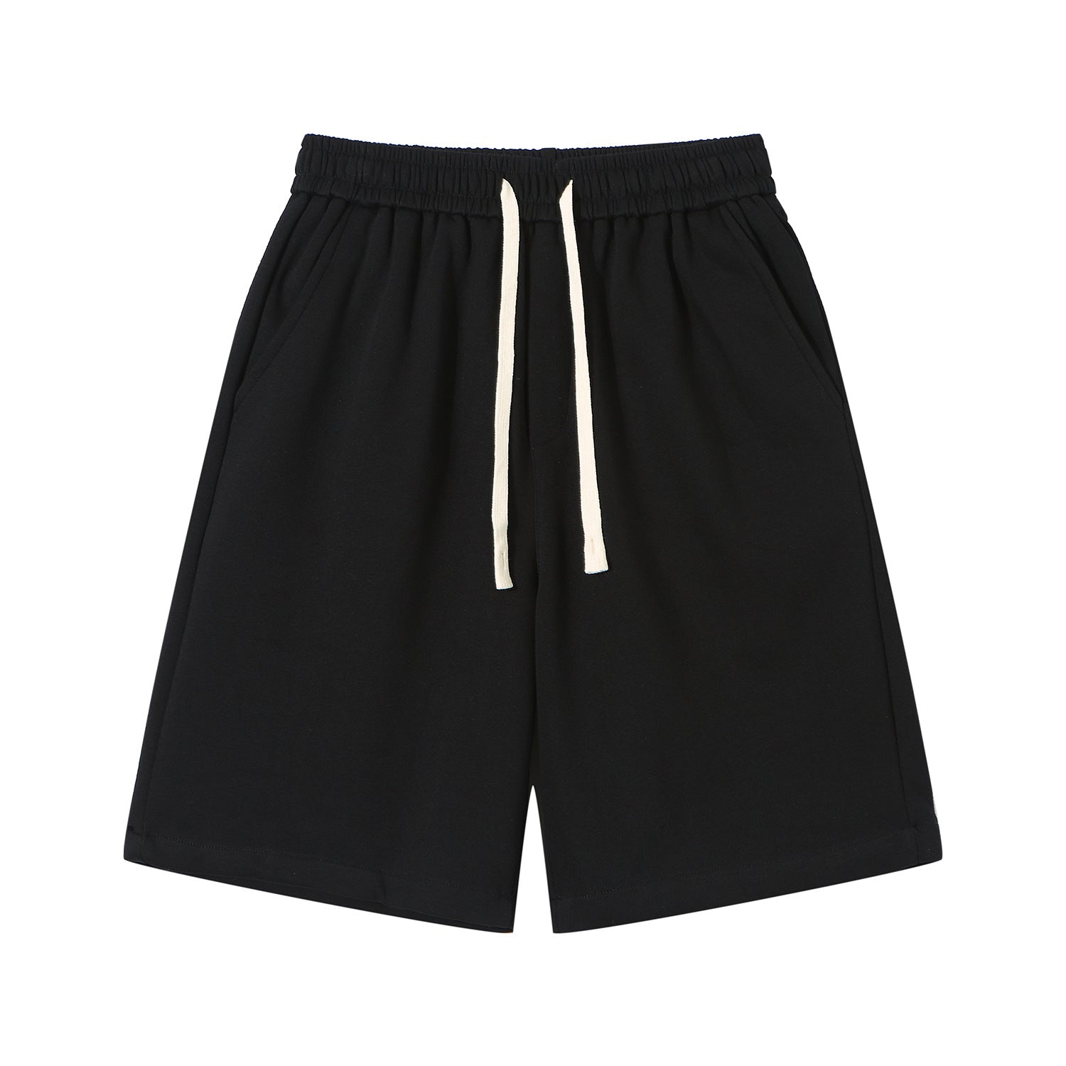 High-Weight Cotton Five-Point Shorts for Men and Women