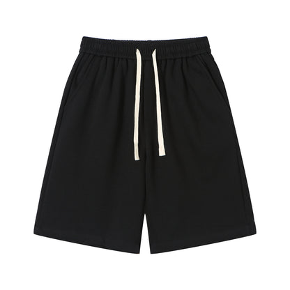 High-Weight Cotton Five-Point Shorts for Men and Women