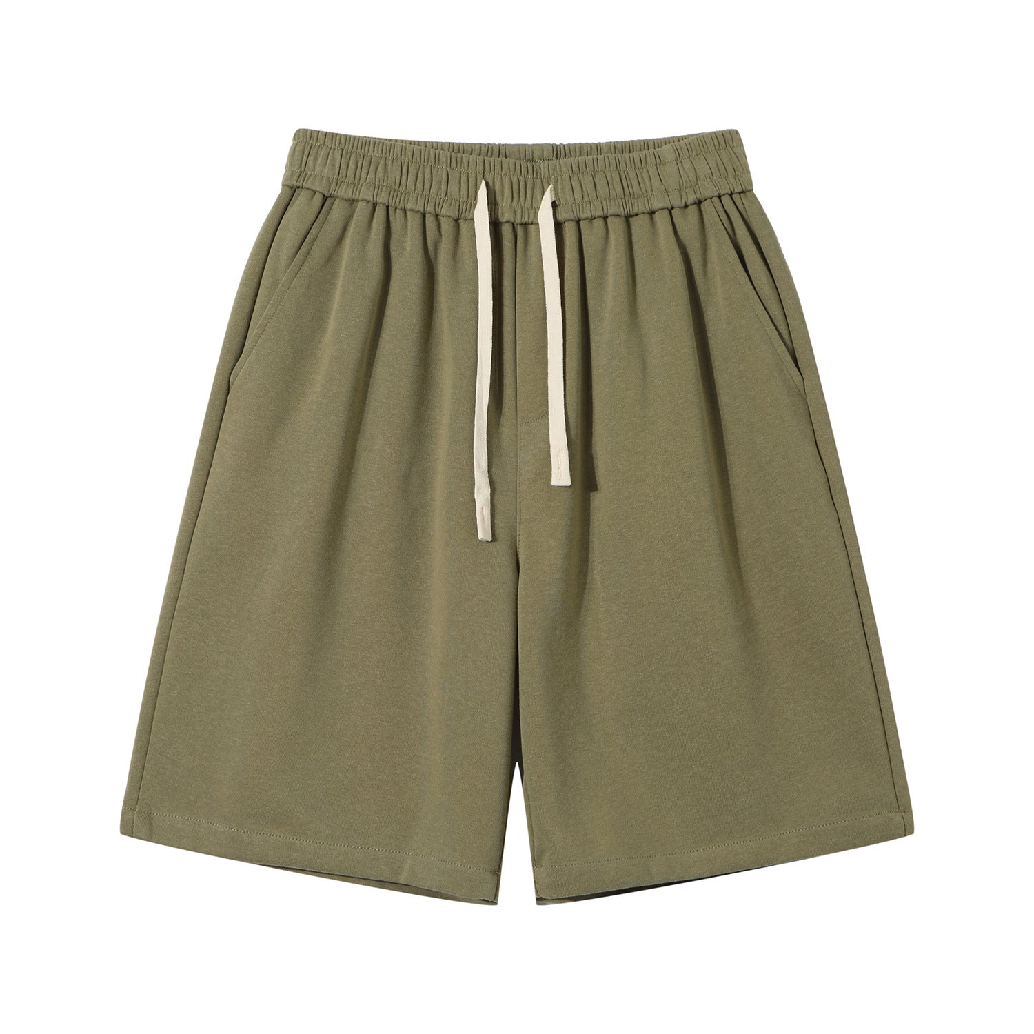High-Weight Cotton Five-Point Shorts for Men and Women
