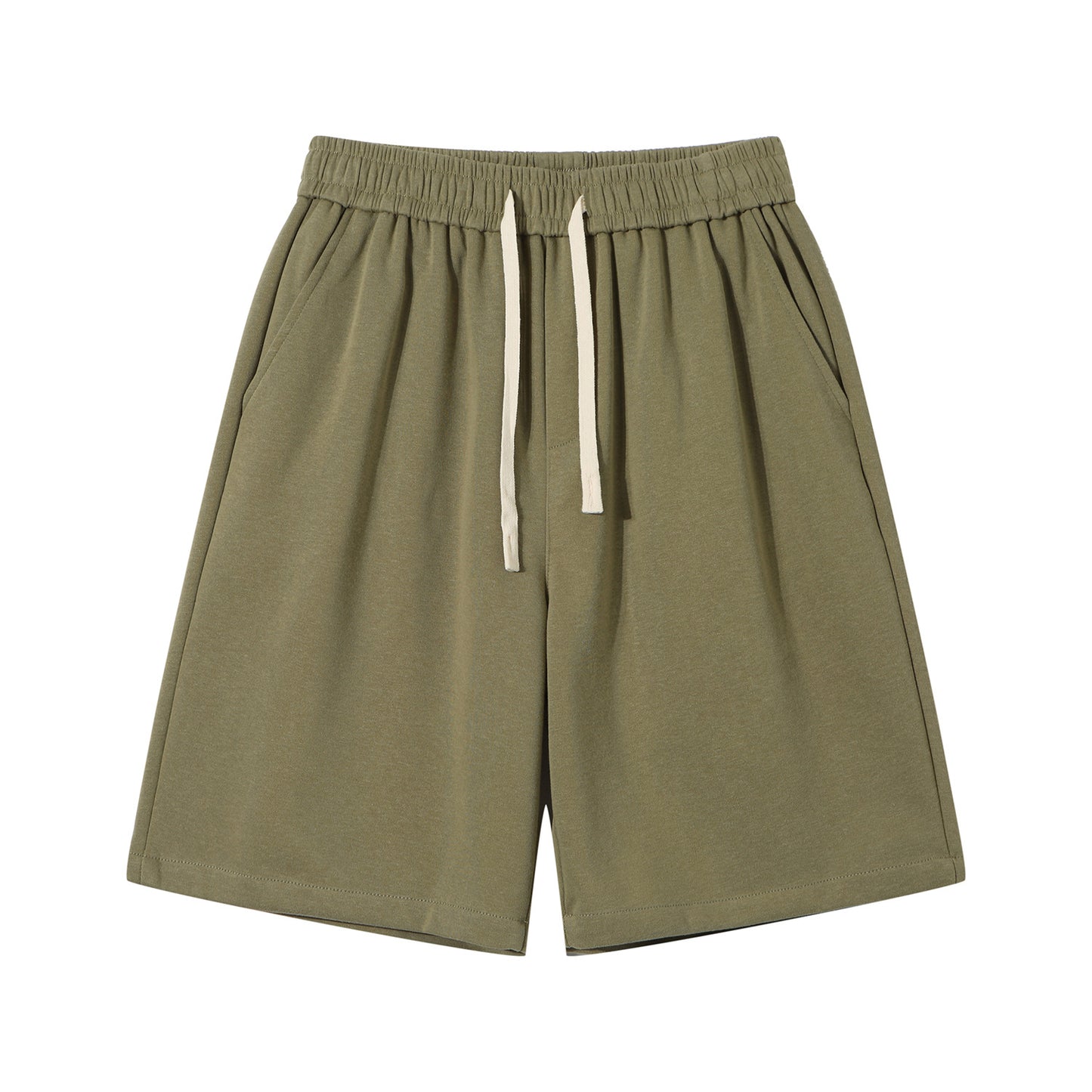 High-Weight Cotton Five-Point Shorts for Men and Women