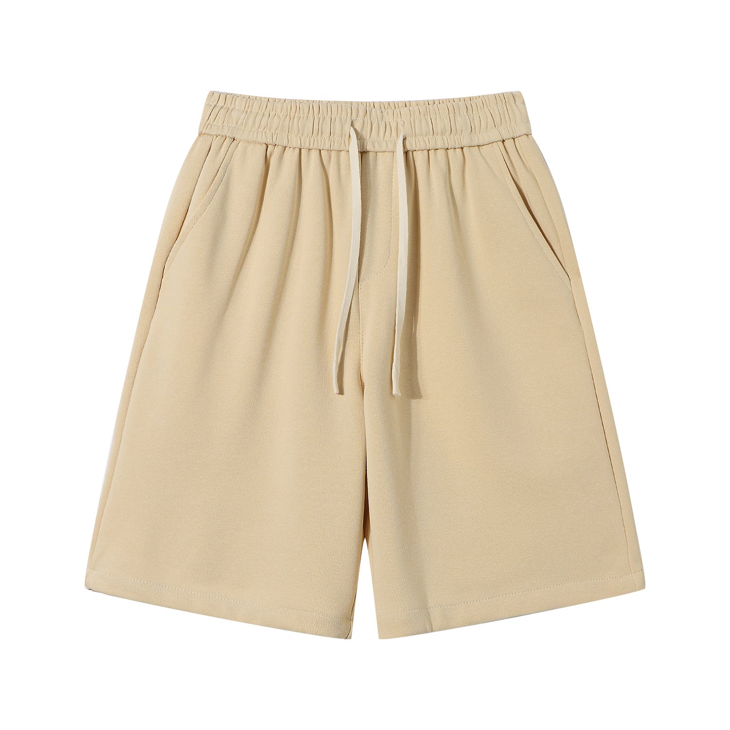 High-Weight Cotton Five-Point Shorts for Men and Women
