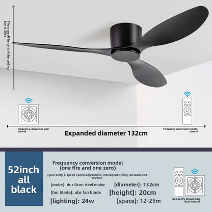 High Wind Power DC Ceiling Fan with Remote Control