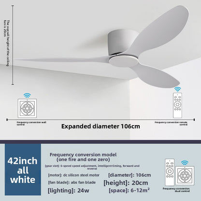 High Wind Power DC Ceiling Fan with Remote Control