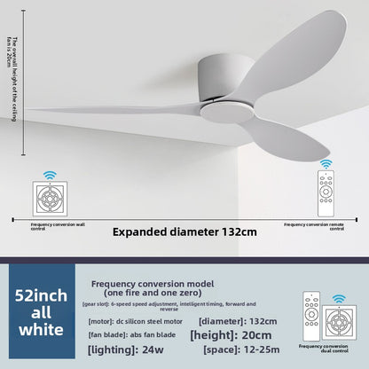 High Wind Power DC Ceiling Fan with Remote Control