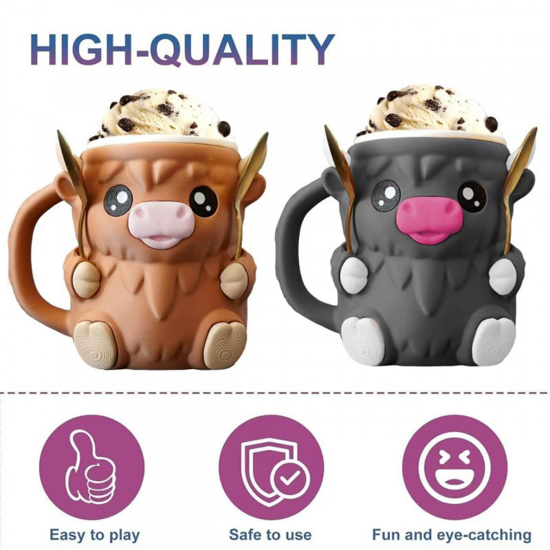 Highland Cow Ice Pint Holder
