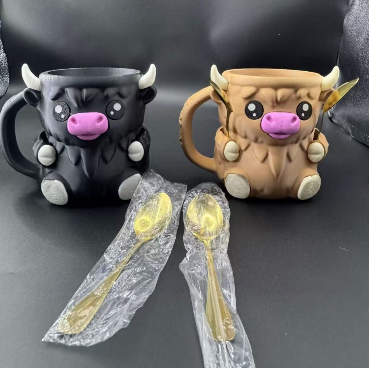 Highland Cow Ice Pint Holder Ice Cream Cup Holder