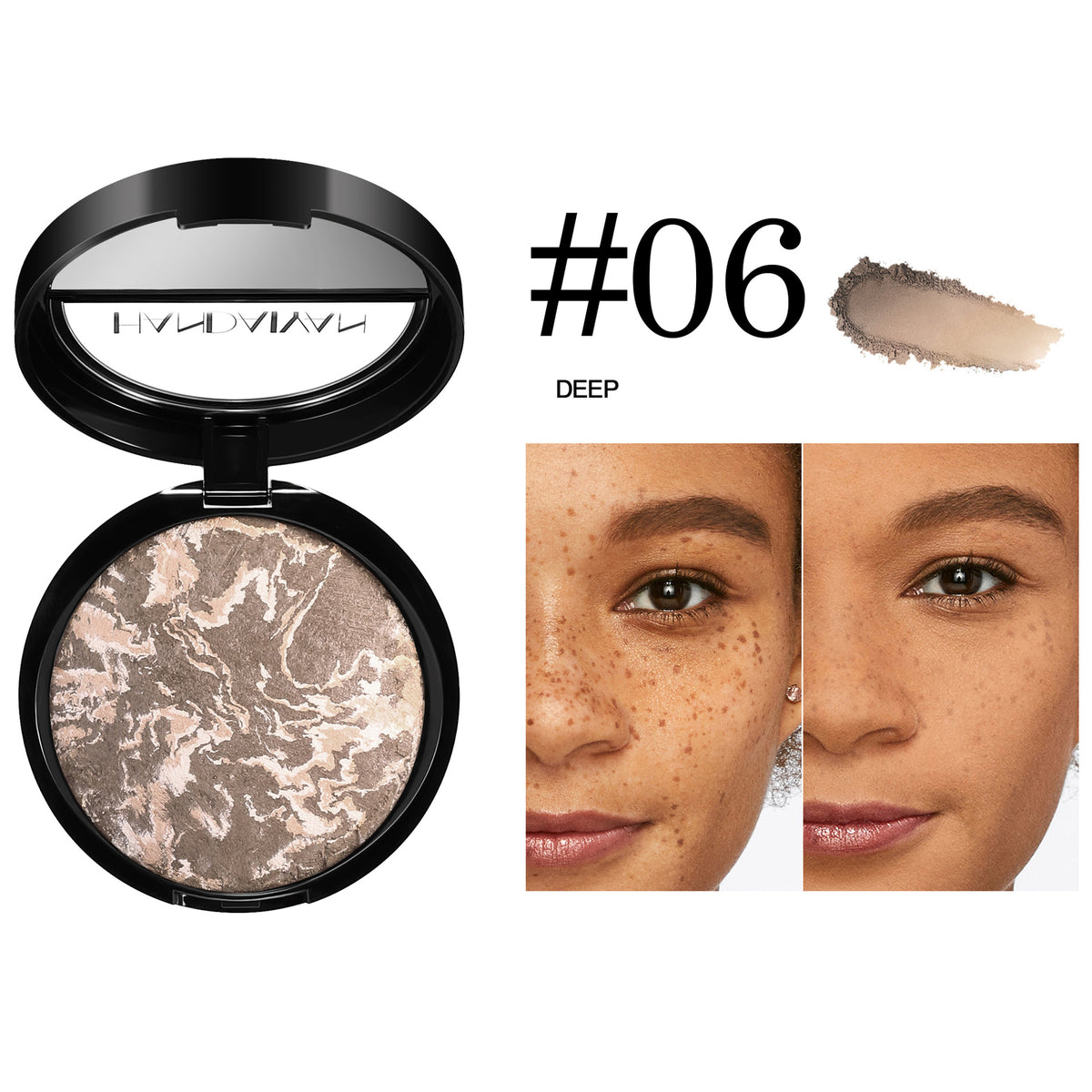 Highlighter contour setting powder