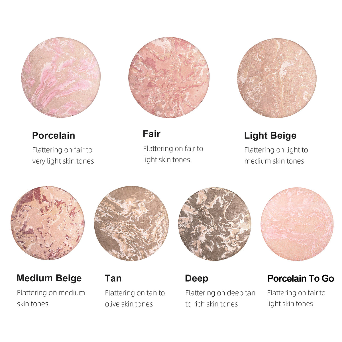 Highlighter contour setting powder