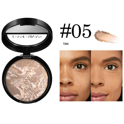Highlighter contour setting powder