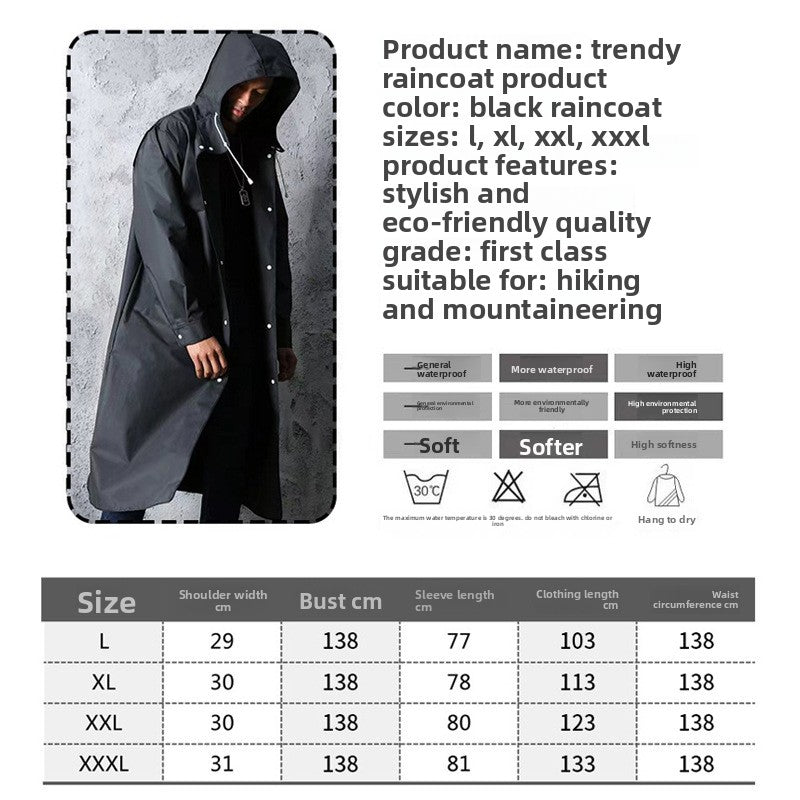 Hiking Mountaineering Rain Poncho