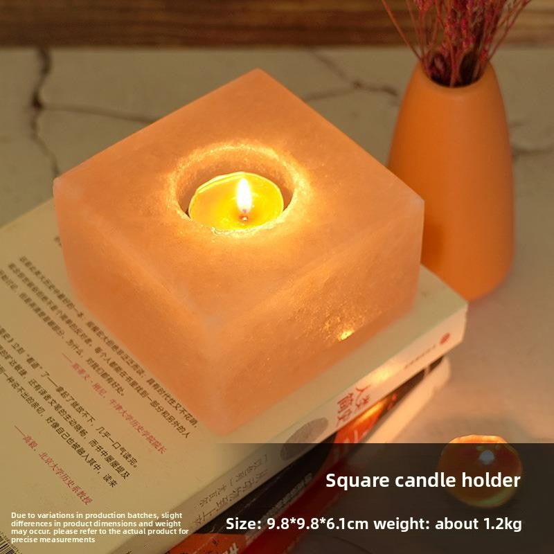 Himalayan Salt Crystal Candle Holder Night Light