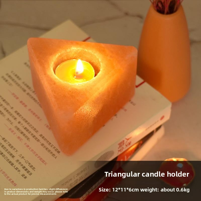 Himalayan Salt Crystal Candle Holder Night Light