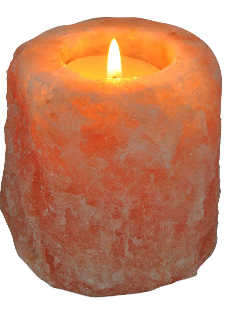 Himalayan Salt Crystal Candle Holder Night Light