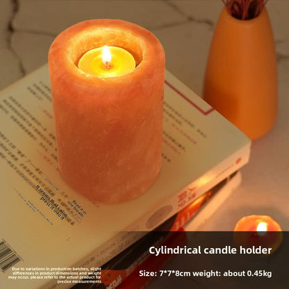 Himalayan Salt Crystal Candle Holder Night Light