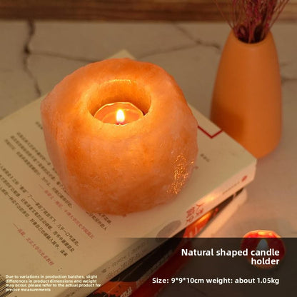Himalayan Salt Crystal Candle Holder Night Light