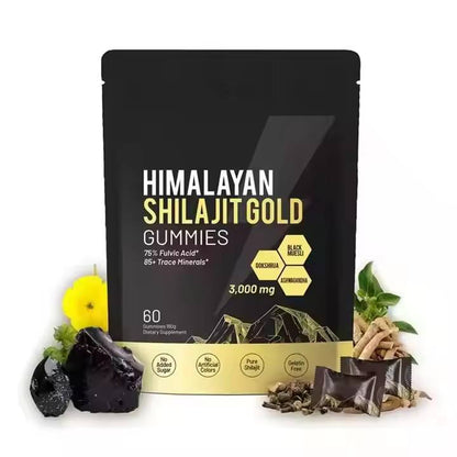 Himalayan Shilajit Ashwagandha Gummies Dietary Supplement