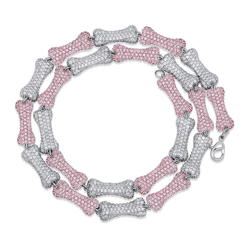 Hip Hop Bone Pattern Necklace