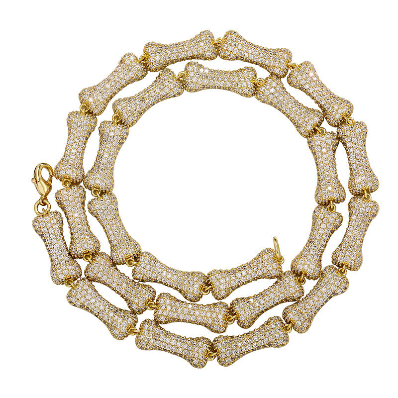 Hip Hop Bone Pattern Necklace