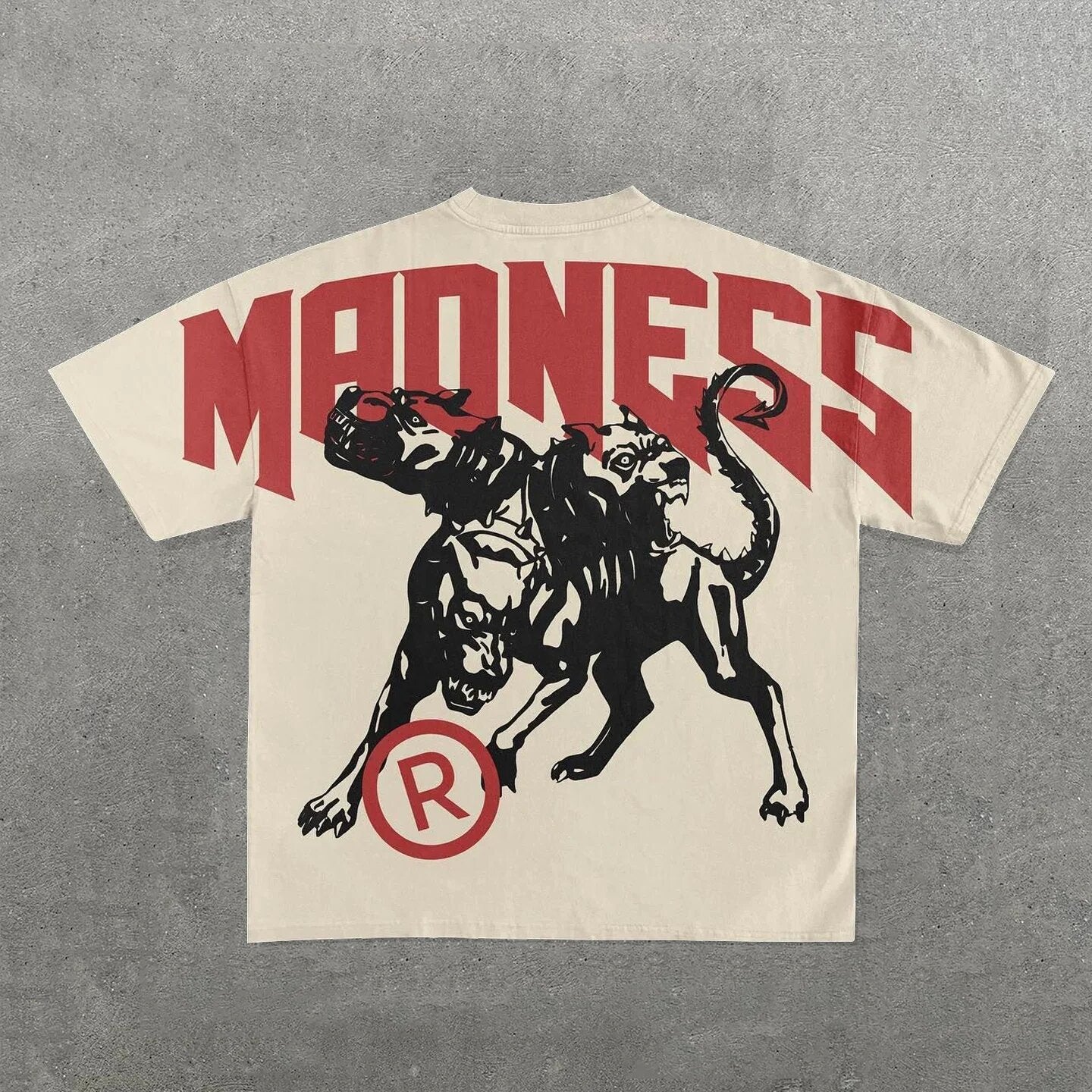 Hip Hop Cartoon Print Cotton T-Shirt