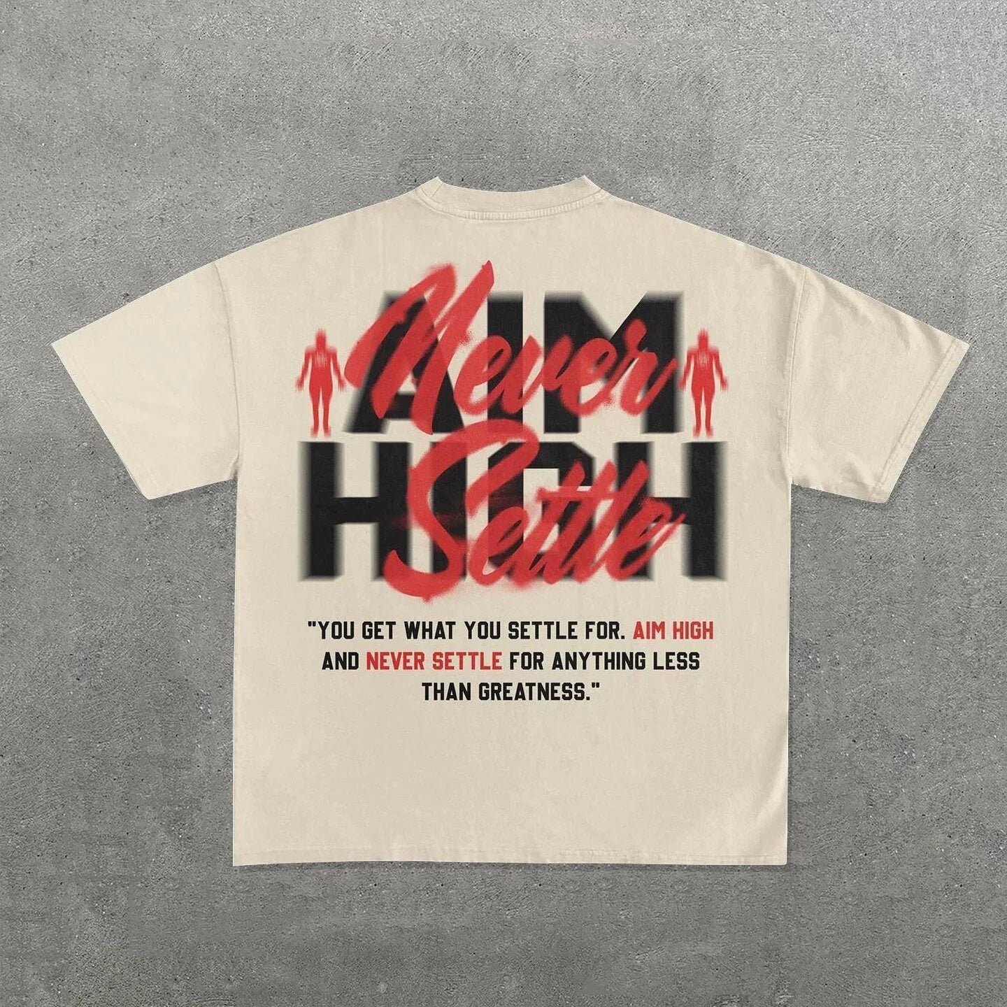 Hip Hop Cartoon Print Cotton T-Shirt