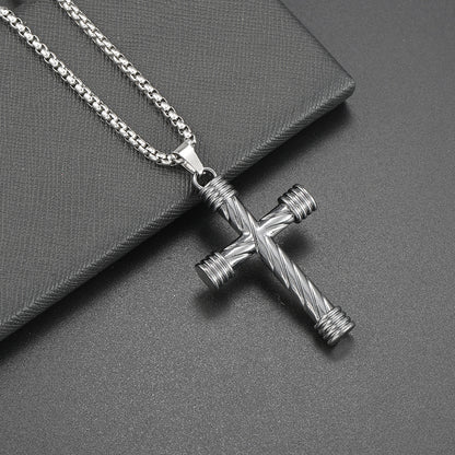Hip Hop Cross Pendant Necklace