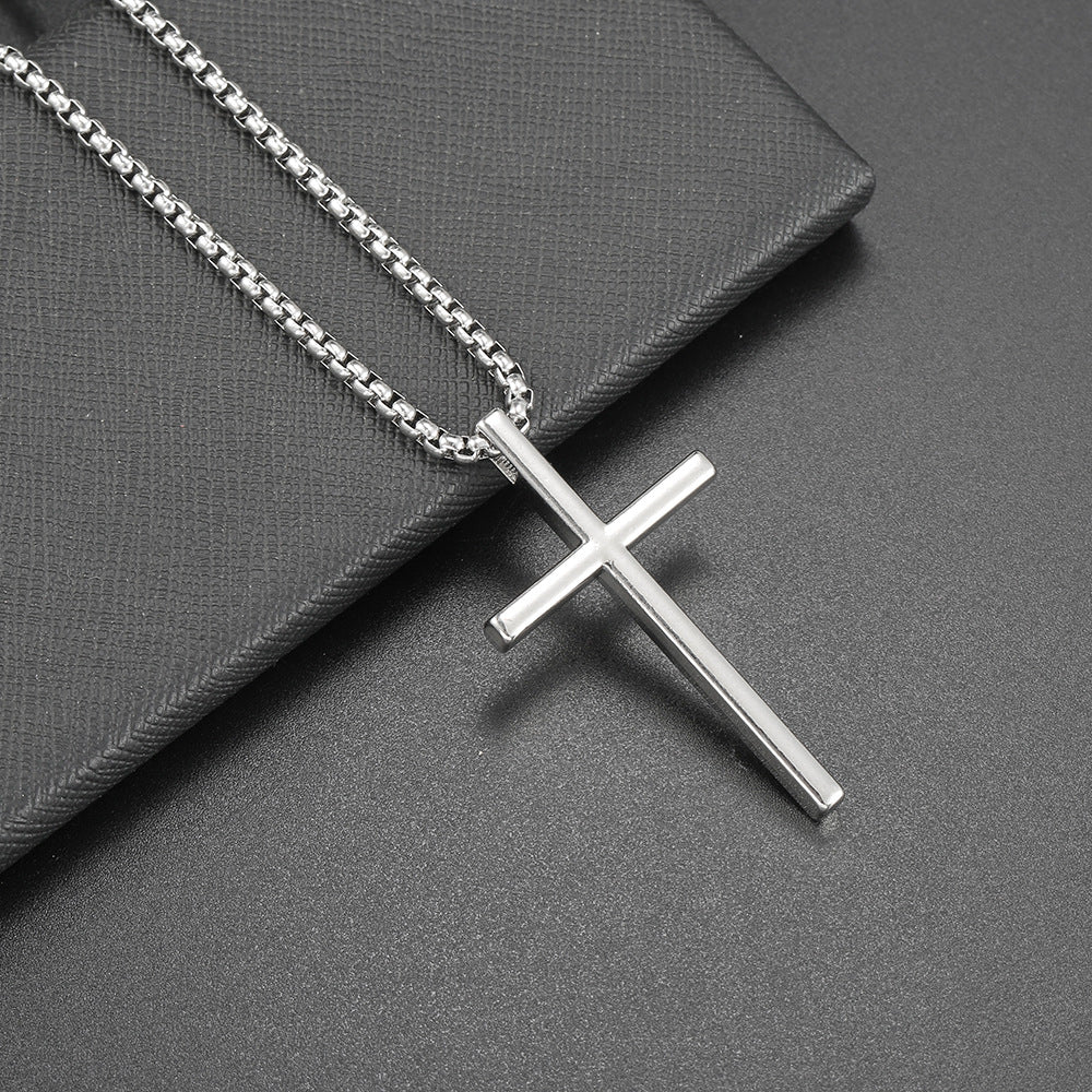 Hip Hop Cross Pendant Necklace