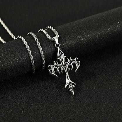 Hip Hop Cross Pendant Necklace