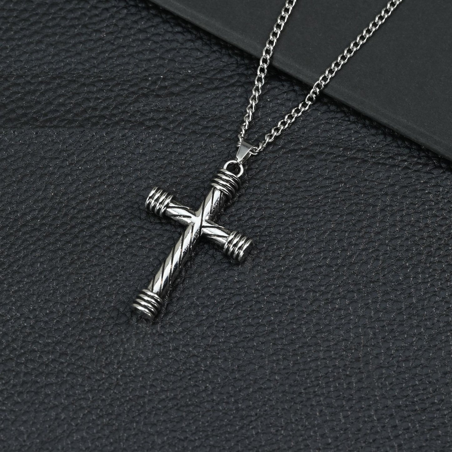 Hip Hop Cross Pendant Necklace