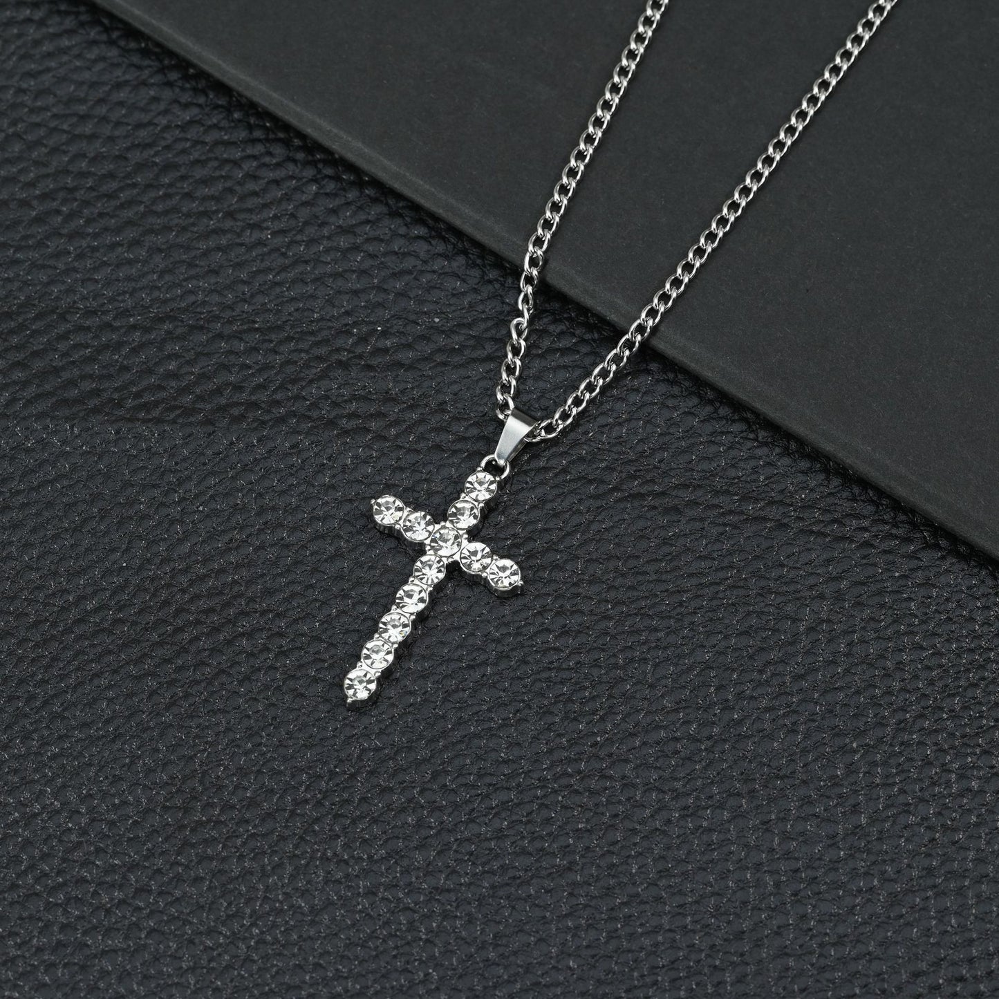 Hip Hop Cross Pendant Necklace