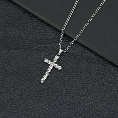 Hip Hop Cross Pendant Necklace