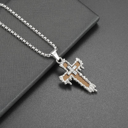 Hip Hop Cross Pendant Necklace