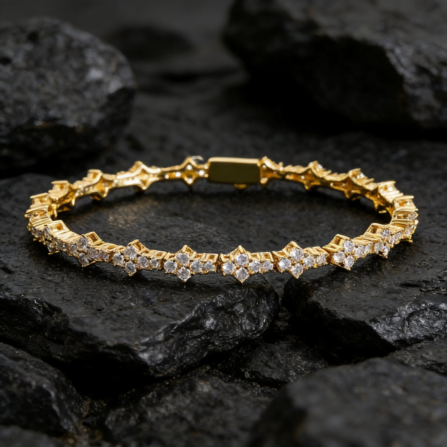 Hip Hop Cross Zircon Bracelet