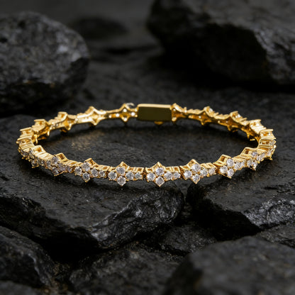 Hip Hop Cross Zircon Bracelet