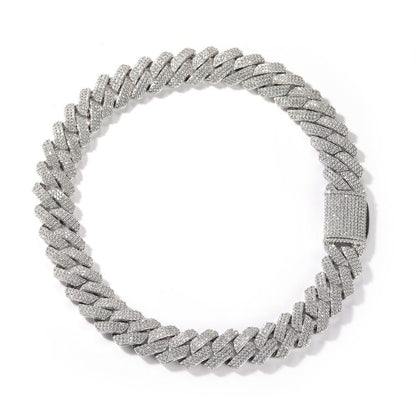 Hip-Hop Cuban Chain Zircon Necklace Bracelet