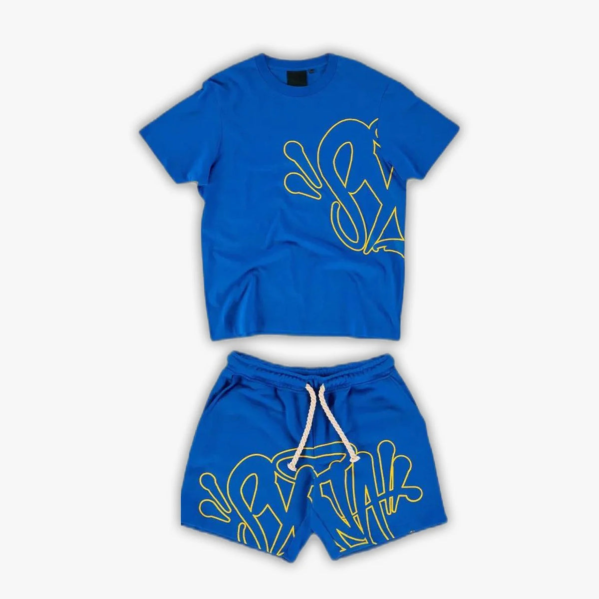 Hip-hop Letter Print Casual T-shirt and Shorts Set