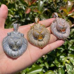 Gold Lion Head Necklace