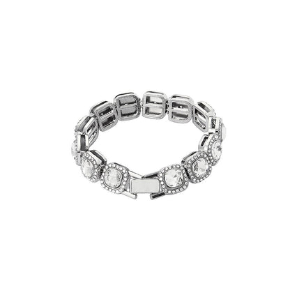 Hip-Hop Street Rap Ice Sugar Full Diamond-Encrusted Bracelet Trendy Brand Personalized Internet Celebrity Unisex Bracelet Jewelry