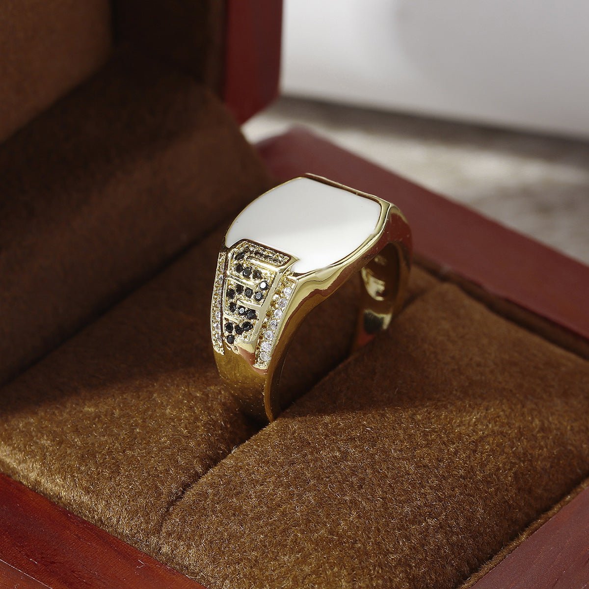 Hip-hop style men's ring