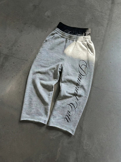 Hip-hop style retro printed sweatpants